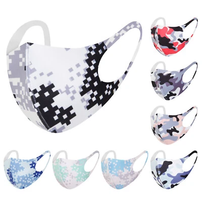 Mundschutz Behelf-Mund-Nasen-Atem-Schutz Maske Wiederverwendbar Waschbar Quadrat - Bild 1 von 3