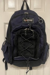 Mochila Compass EE. UU. De Colección - Negra y Azul N. - Hecha en Corea - ¡Bonita!! - Imagen 1 de 16