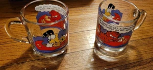Vintage 1978 McDonald's Garfield & Odie Glass  Jim Davis   Set of 2 - Imagen 1 de 3