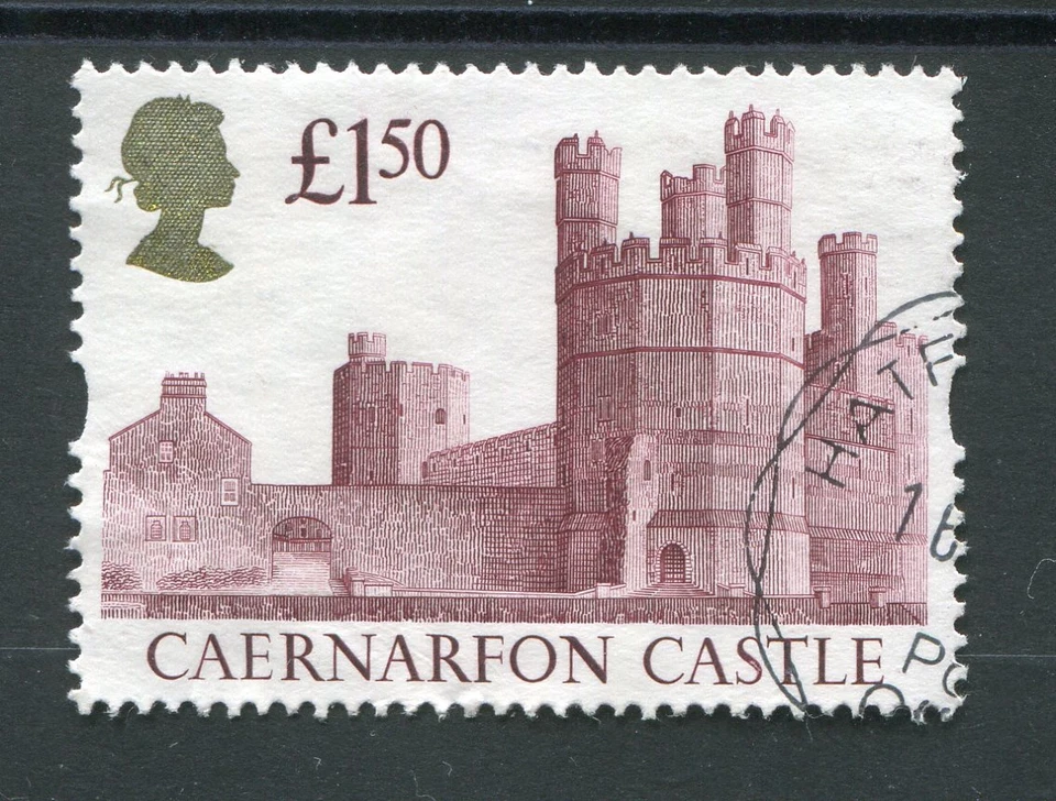Great Britain, GB, 1992, Stamp 1616, Castles, Caernarfon Castle, used - Image 1 of 1