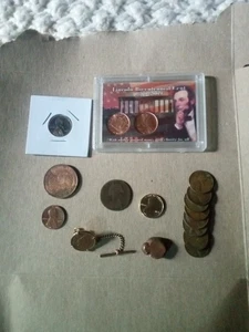Copper Coins Penny's Old And New - Picture 1 of 21