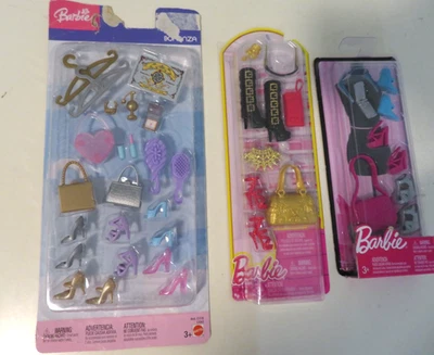 Lote de 3 paquetes de accesorios con botas, zapatos, carteras y más Foto 1 de 4