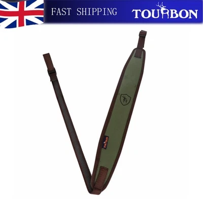 TOURBON Neoprene Hunting Tactical Shotgun Sling Rifle Adjustable Shoulder Strap - Image 1 of 4