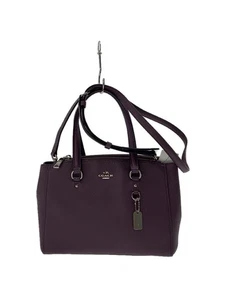 [VG] Coach 36881 Purple Stanton Carryall Handbag Shoulder Bag Used From Japan - Picture 1 of 6