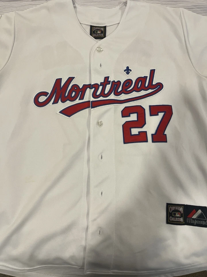Camiseta deportiva de colección Guerrero #27 mediana Montreal Expos Majestic Cooperstown para hombre  Foto 1 de 4
