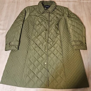 Lands End Damen Steppjacke Übergröße 22 W grün Herbst lang - Bild 1 von 7