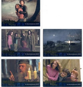 Harry Potter Prisoner Of Azkaban Complete Gold Stamped Promo Card Set 1-5 - Picture 1 of 1