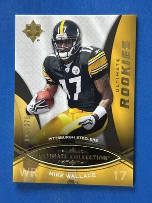 2009 Upper Deck Ultimate Collection #167 Mike Wallace Pittsburgh Steelers #/375 - Image 1 of 2