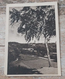 alte s/w Postkarte AK HALLE AN DER SAALE BURG UND BRÜCKE VOR 1945 ??? - Bild 1 von 2