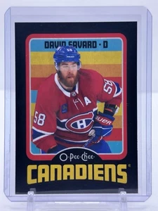 2024-25 OPC O-Pee-Chee retrò bordo nero #40 David Savard - Canadiens 048/100 - Foto 1 di 2
