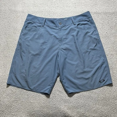 Pantalones Cortos Oakley Para Hombre 38 Azul Rendimiento Ripstop Chino Logo Golf Elastizados Aire Libre Foto 1 de 4