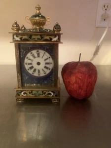 Beautiful Cloisonne Table Clock - EOx sp5 - Picture 1 of 5