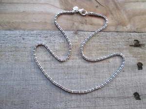 Silpada N2079 Sterling Silver 18" Dot Dash Bar Ball Bead Chain Necklace Retired - Picture 1 of 5