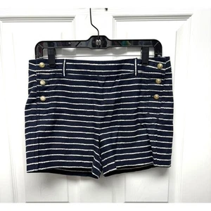 Cynthia Rowley marineblaue Matrosenshorts, maritime Knöpfe, Baumwolle Damengröße 4 - Bild 1 von 4