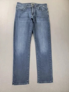Pantalones de mezclilla Mavi Jake ajustados de pierna para hombre 33x32 azul elástico lavado medio cónico - Imagen 1 de 15