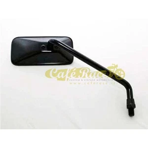 Specchio retrovisore specchietto nero lungo lato destro moto cafe racer - Picture 1 of 1