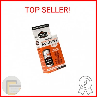 Adhesivo instantáneo de tela y cuero Tear Mender, 2 oz con tarjeta de botella, TM-1, blanco Foto 1 de 2