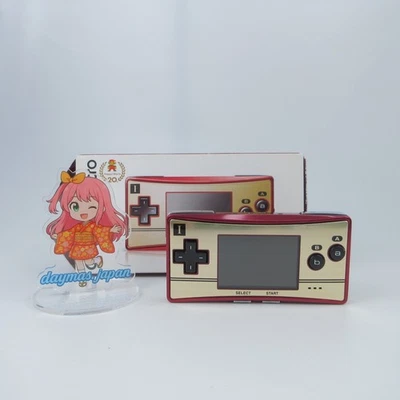 【Very Good】Nintendo GameBoy Micro Console Famicom Color Design Limited Model #RE - Image 1 of 4
