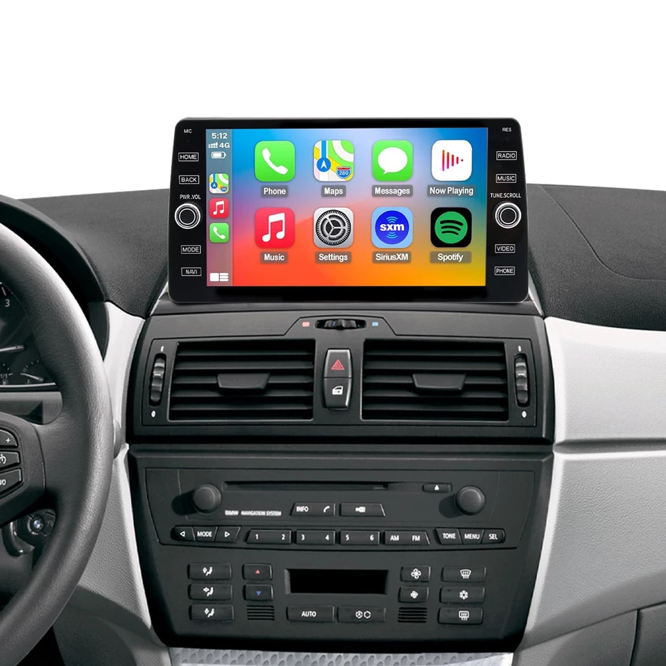 10" QLED Octocore Touchscreen Stereo w/ Wireless Carplay for 2004-2010 BMW X3 - Image 1 of 4