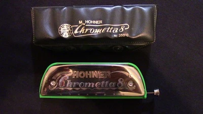Customized Hohner Chrometta 8 Chromatic Harmonica Key of C - Image 1 of 4