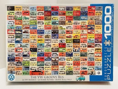 Eurographics The VW The VW Groovy Bus 1000 Piece Jigsaw Puzzle New and Sealed. - Image 1 of 4