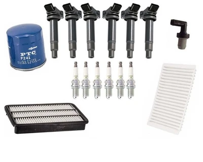 Bobinas de encendido bujías filtro de cabina de aire de aceite para Toyota Sienna 3,0 L 2001-2003 Foto 1 de 4