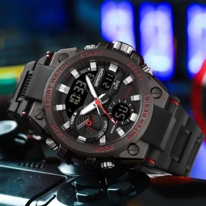 Reloj Hombre Impermeable Cuarzo Analógico Digital LED Reloj Deportivo Negocios Relojes de Pulsera - Imagen 1 de 9