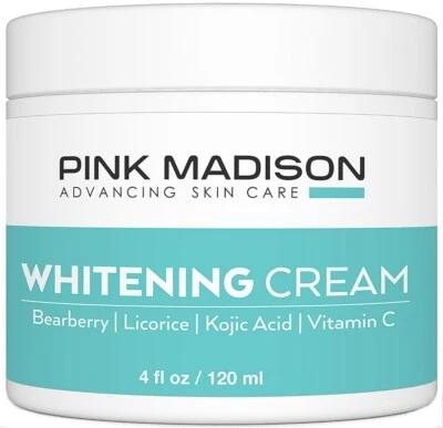 Crema blanqueadora antienvejecimiento crema aclaradora de piel corrector de manchas oscuras hecha en EE. UU. Foto 1 de 4