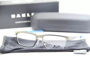 NEW OAKLEY OY 3002-0246 STEEL PLATE XS CHROME AUTHENTIC EYEGLASSES W/CASE 46-14 - Picture 1 of 5