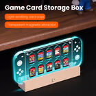 Game Card Storage Box for Nintendo Switch Game Card Case with 11 Color Light