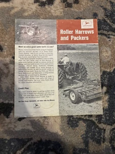 John Deere Roller Harrows & Packers For 1965 Brochure FCCA - Imagen 1 de 1