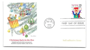 1993 Christmas Jack-in-the-Box FDC - Scott #2791 - Picture 1 of 2