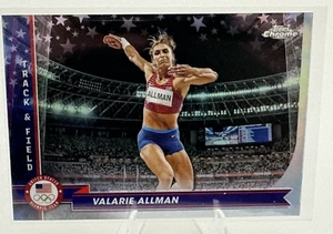 Valerie Allman 2024 Topps Chrome U.S. Olympic Track & Field Refractor - #190 - Picture 1 of 2