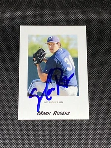Mark Rogers Milwaukee Brewers signiertes Auto 2004 Just Minors Karte #70 ~ Coa - Bild 1 von 3