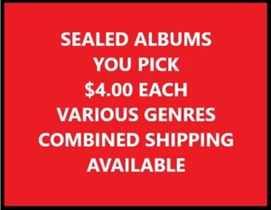 YOU PICK FROM A LIST OF SEALED ALBUMS - ONLY $4 EACH - VARIOUS STYLES & GENRES - Picture 1 of 17