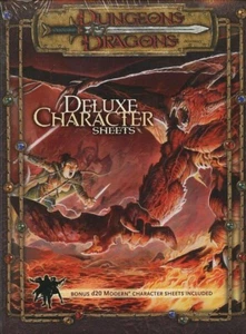 DELUXE CHARACTER SHEETS SEALED v3.5 D&D Dungeons Dragons D20 Records Player 3.5 - Picture 1 of 3