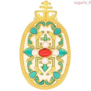 Natural Hetian Jade Retro Pendant Necklace Jewelry Chalcedony Women Amulet - Picture 1 of 1