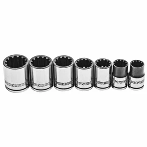 Powerbuilt 7 Piece 3/8 Inch Drive Universal Socket Set with Tray - 642054 - Bild 1 von 6
