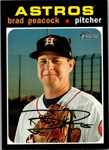 2020 Topps Heritage Brad Peacock #256 Houston Astros - Picture 1 of 2