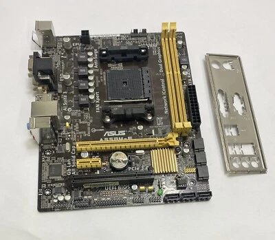 Asus A55BM-E REV. 1.03 Socket FM2+ / FM2b DDR3 Motherboard with BackPlate - Image 1 of 4