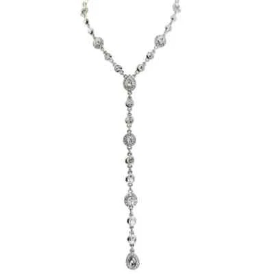 Elegante collar de plata Givenchy Y. Minorista $98 Foto 1 de 4