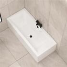 1700 x 700mm Straight Double Ended Acrylic Rectangular Bath Bathtub White-Amaze