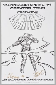 Armorlines Jim Calafiore und Jorge Gonzalez signierte Creator Tour Event Karte 1994 - Bild 1 von 3