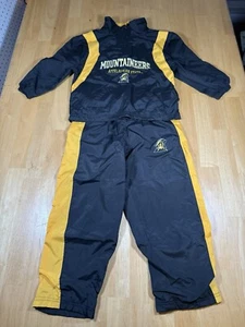 Appalachian State University Kids Track Suit Windbreaker Size 8 Black/Yellow - Picture 1 of 11
