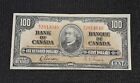 Canada 1937 Gordon Towers BC-27b $100.00 Banknote BJ 2814040 EF