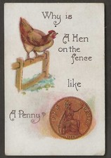 LAMBERT & BUTLER-CONUNDRUMS 1901 (GREEN BACK)-#02- SCARCE CARD!! 