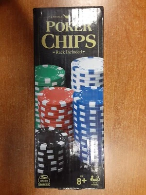 Cardinal Classics Poker Chips w/Rack Included, 100 Chips - E8H - Image 1 of 4