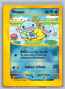Pokemon TCG ITALIAN Wooper #117/147 CCG Aquapolis - Picture 1 of 2