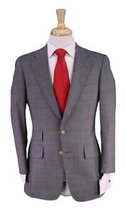 Paul Stuart Made in Japan Solid Gray 2-Btn Luxury Wool Suit 36S