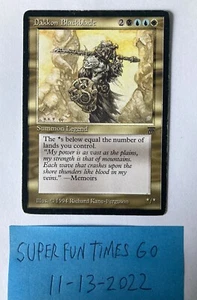 Magic The Gathering - Legends 1994 - DAKKON BLACKBLADE - english - Picture 1 of 2